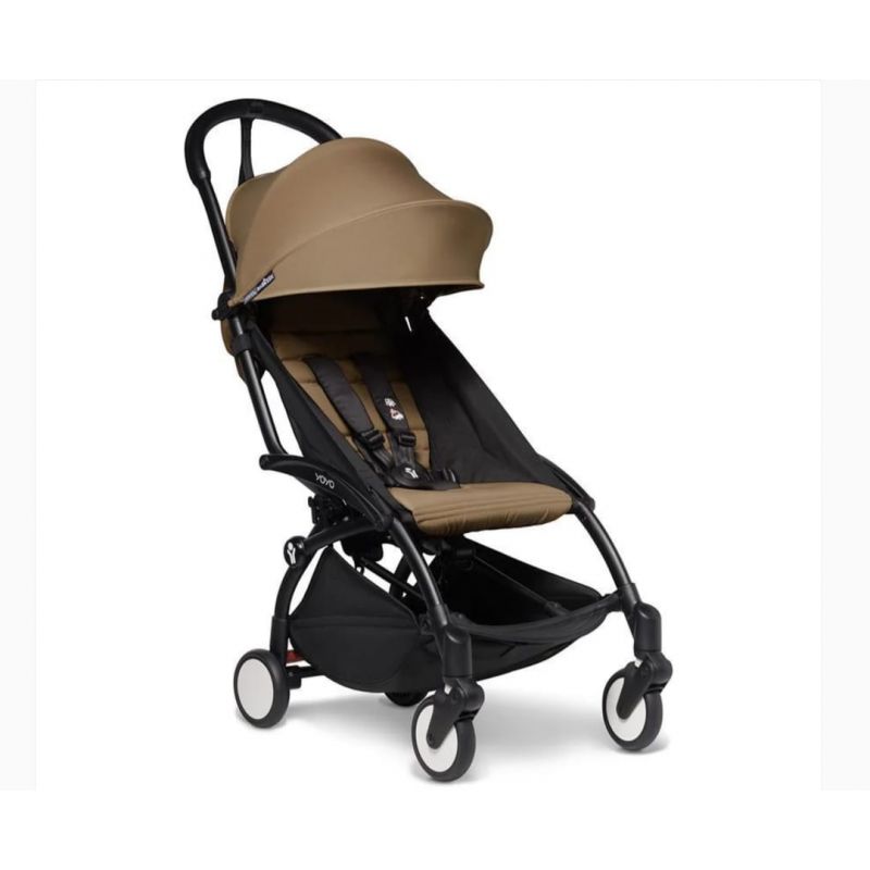 YOYO 2 BABYZEN STROLLER & COLOR PACK 6M COMBO, BLACK FRAME/TOFFEE