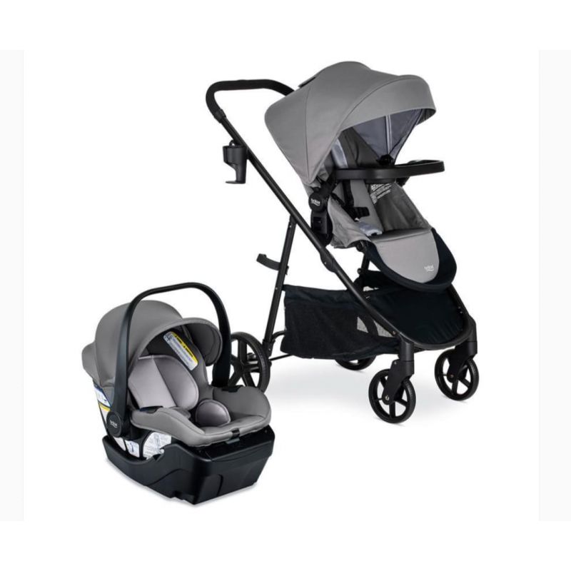 BRITAX - WILLOW BROOK TRAVEL SYSTEM, GRAPHITE GLACIER