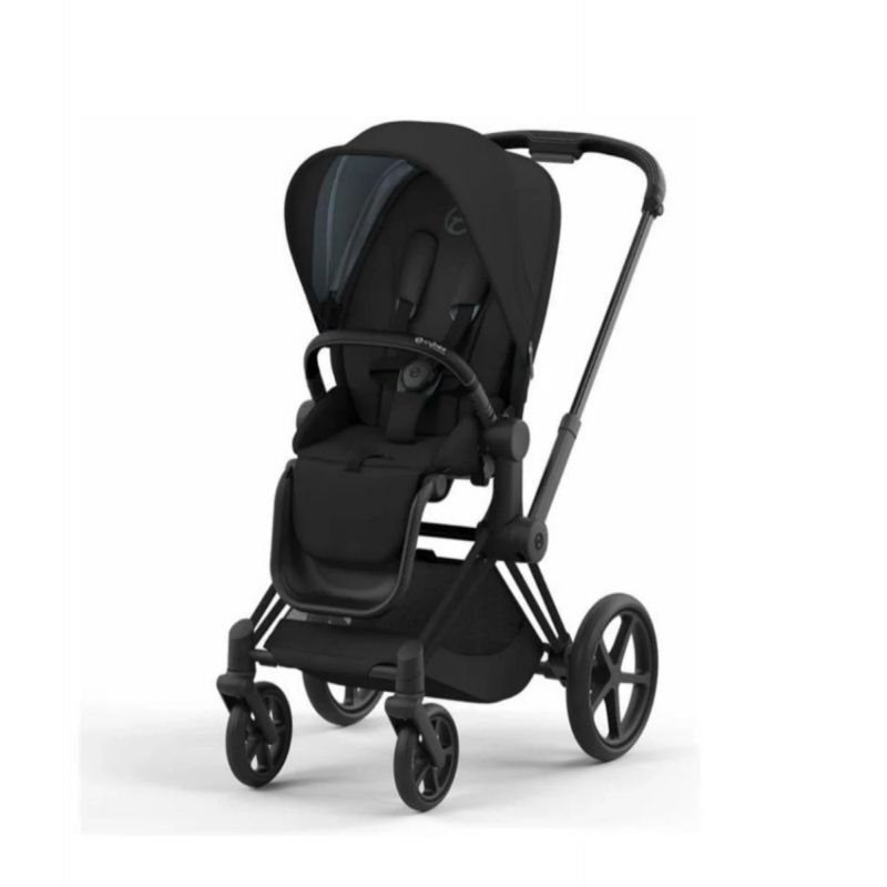 CYBEX - PRIAM 4 STROLLER CHROME/BLACK FRAME/DEEP BLACK SEAT