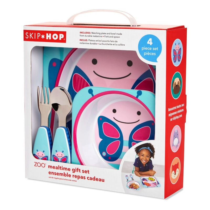 Skip hop Toddler Zoo Mealtime Gift Set Butterfly 