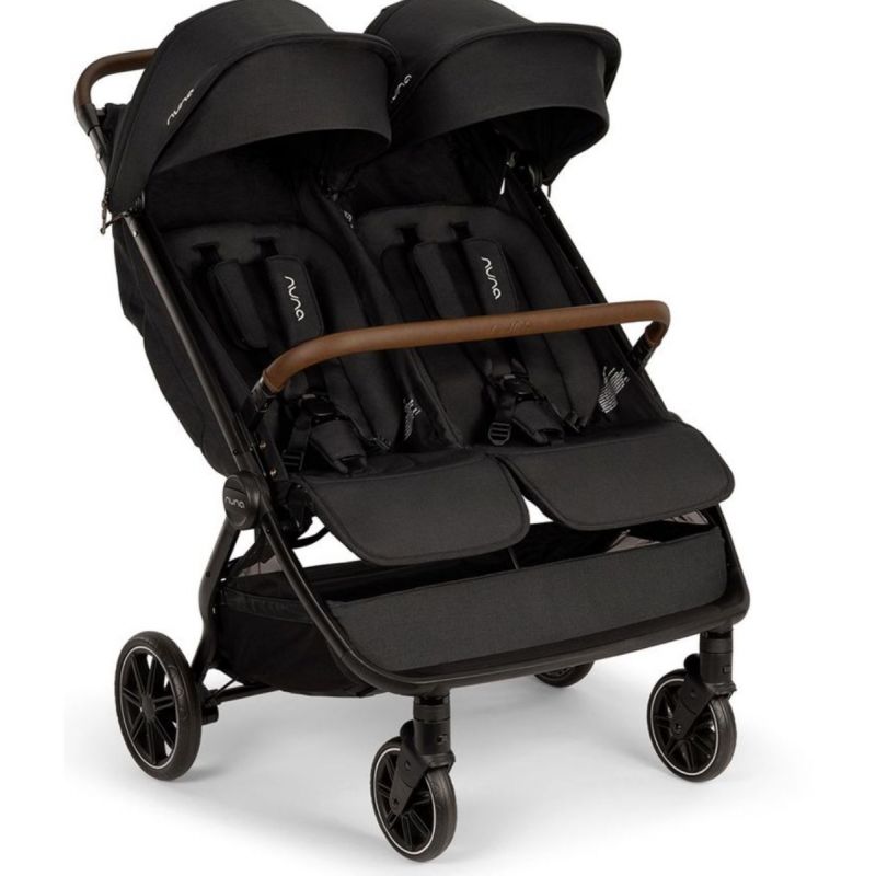 Nuna TRVL dubl Lightweight Side by Side Double Stroller - Caviar