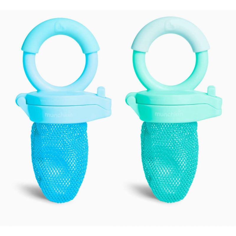 Munchkin Fresh Food Feeder, 2 Count (Pack of 1), Blue/Mint