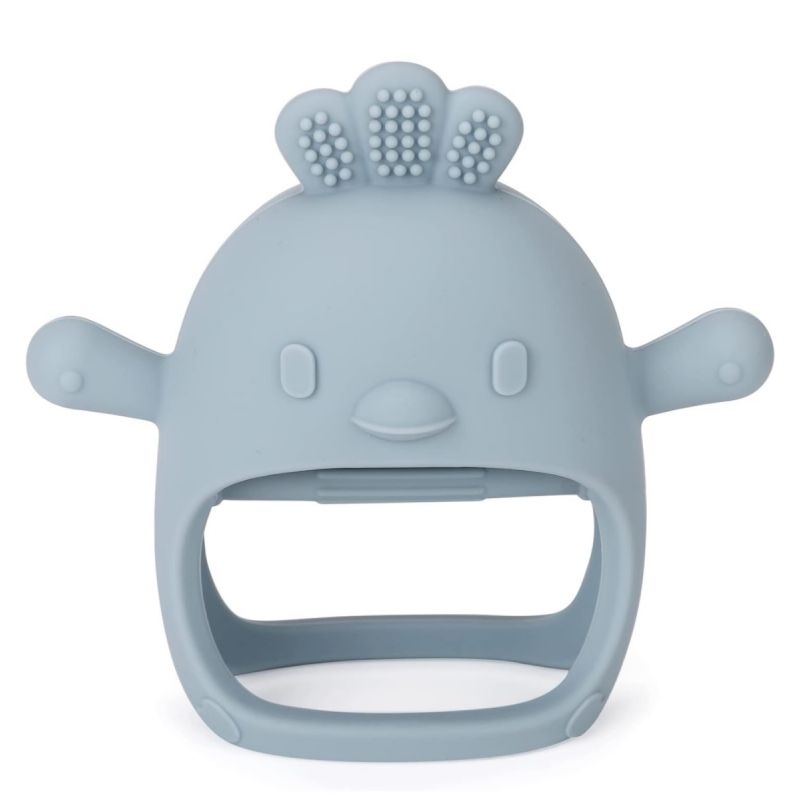 Socub Silicone Baby Teether Toy for Infants 3+ Months, BPA Free Anti-Drop Silicone Mitten Teething I’m 