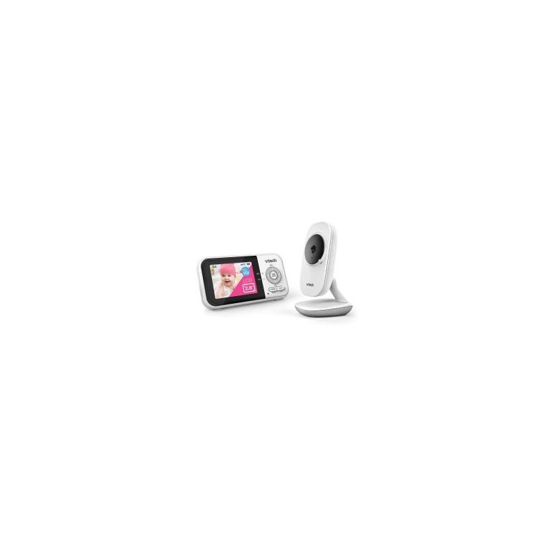  VTech VM819 Baby Monitor, 2.8” Screen, Night Vision, 2-Way Audio, Temperature Sensor and Lullabies, Secure Transmission No WiFi