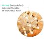 Chibello 4 Piece Wooden Baby Hair Brush and Comb Set Natural