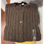 cardigan tricot trançado Manga Longa