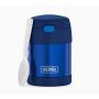 THERMOS FUNTAINER Insulated Food Jar – 10 Ounce, Navy – Kid Friendly Food Jar with Foldable Spoon