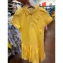 vestido polo com manga curta