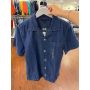 Camisa manga curta jeans