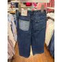 calça jeans pull on Wide Leg
