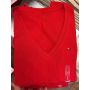 BLUSA BÁSICA DECOTE V MANGA CURTA