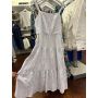 Vestido linho com viscose