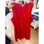 Vestido algodão com elastano