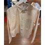 camisa oversized cropped de botão