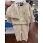 conjunto calça e blusa tricô com touca