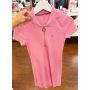 Vestido com gola polo