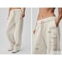 Pinstripe Straight Leg Sweatpant