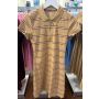 Vestido com gola polo