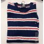 sweater tricot trançado manga curta