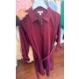 Vestido Algodão Oxford Manga Longa