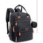 BabbleRoo Diaper Bag Backpack - Multi function Waterproof Diaper Bag, Travel Essentials Baby Tote with Changing Pad, Stroller Straps & Pacifier Case - Unisex, black 