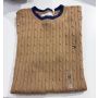 sweater tricot trançado manga curta