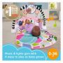 Fisher-Price Baby Gift Set Glow and Grow Kick & Play Piano Gym Baby Playmat & Musical Toy with Smart Stages Learning Content, plus 2 Maracas for Ages 0+ Months, Blue