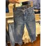 calça jeans Straight com ajuste na cintura