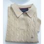 Polo sweater tricot trançado