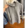 Casaco de moletom com fleece e zíper
