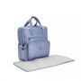 Kipling Audrie, Metallic Diaper Backpack, Color Clear Blue Metallic