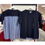 Blusa manga curta detalhe nas costas