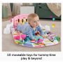 Fisher-Price Baby Gift Set Glow and Grow Kick & Play Piano Gym Baby Playmat & Musical Toy with Smart Stages Learning Content, plus 2 Maracas for Ages 0+ Months, Blue