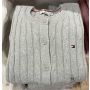 cardigan tricot trançado Manga Longa