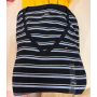 camiseta gola V manga curta