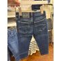calça jeans Straight com ajuste na cintura