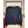 blusa oversized manga longa detalhe ombro