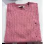 sweater tricot trançado manga curta