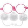 Comotomo color Pink - Ultimate Weaning and Transitional Nipple Kit Compatible with Comotomo Baby Bottles 5 oz and 8 oz | from 4 Months